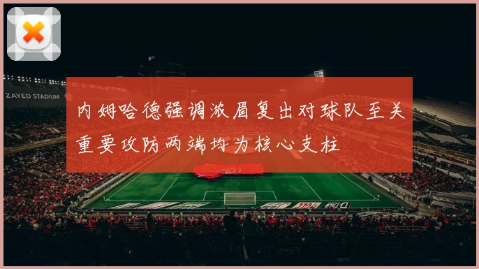 内姆哈德强调浓眉复出对球队至关重要攻防两端均为核心支柱